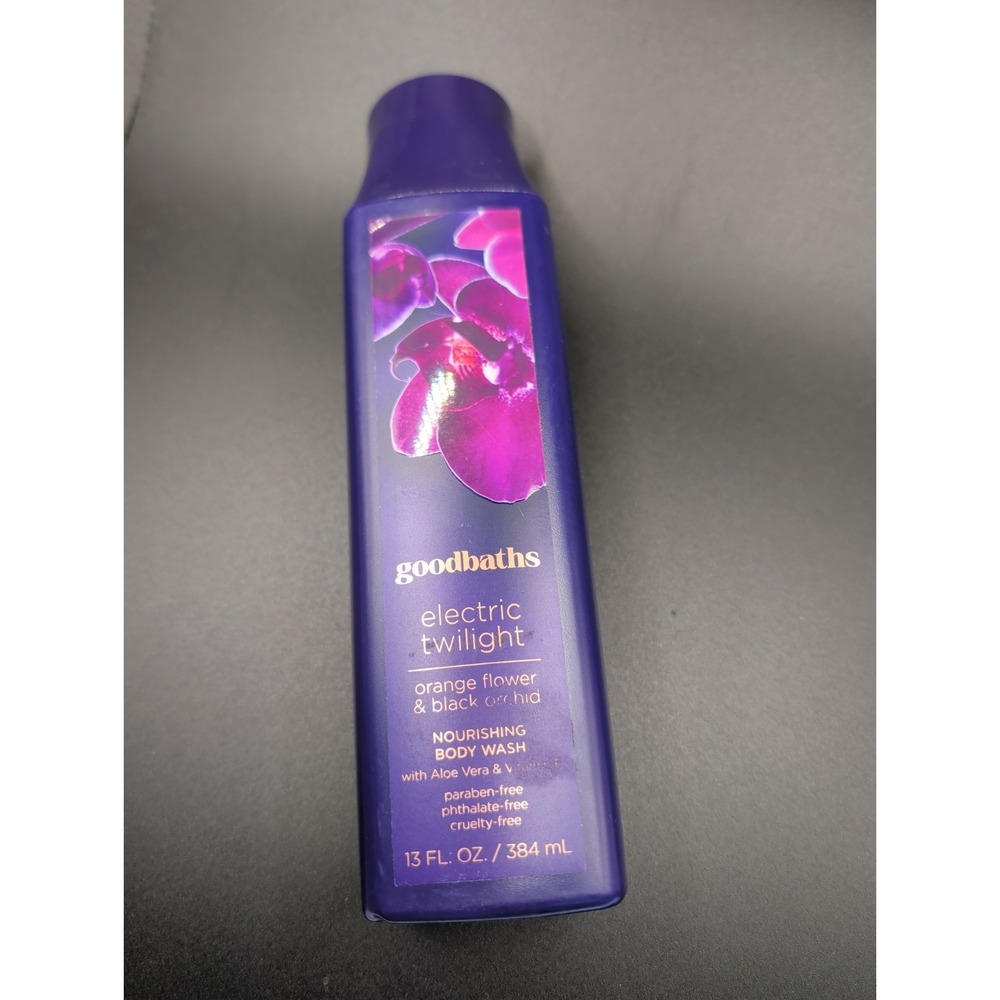 Goodbaths Electric Twilight Orange Flower‎ & Black Orchid Body Wash 13 Fl Oz